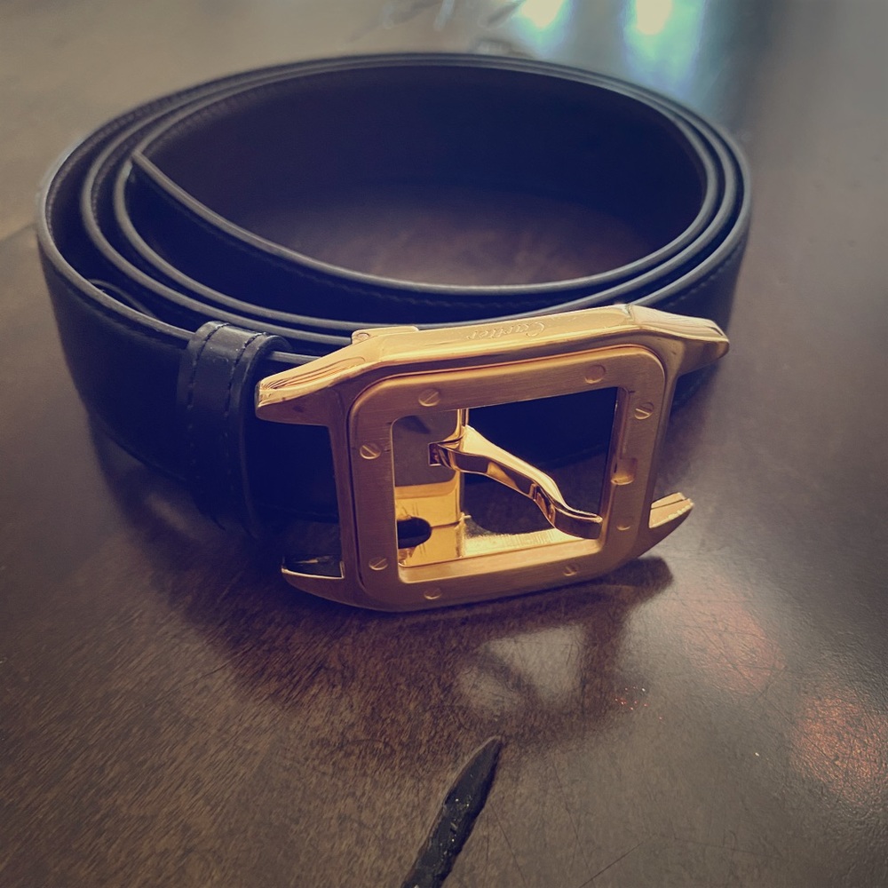 Cartier Santos Dumont Leather Belt